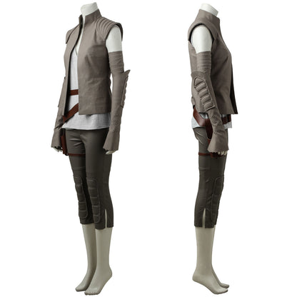 Star Wars 8 The Last Jedi Rey Outfit Female Cosplay Costumes