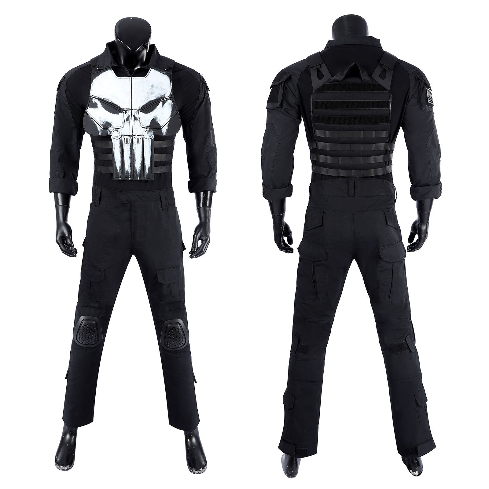 The Punisher One Last Kill Punisher Cosplay Costumes Frank Castle Skull Suit Halloween Outfits
