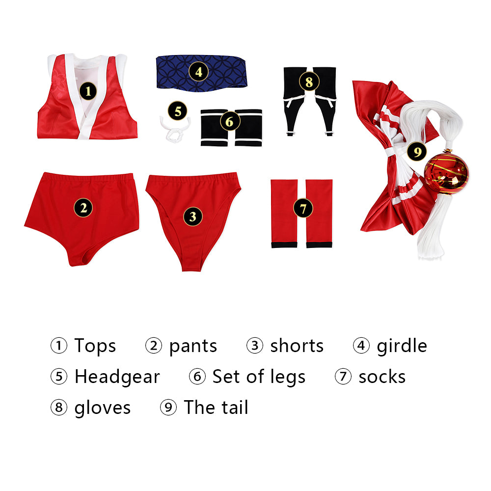 Street Fighter 6 Mai Shiranui Full Set Top Level Cosplay Costumes