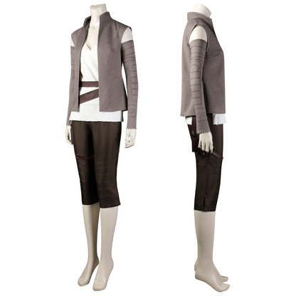 Star Wars 8 The Last Jedi Rey Outfit Full Set Cosplay Costumes