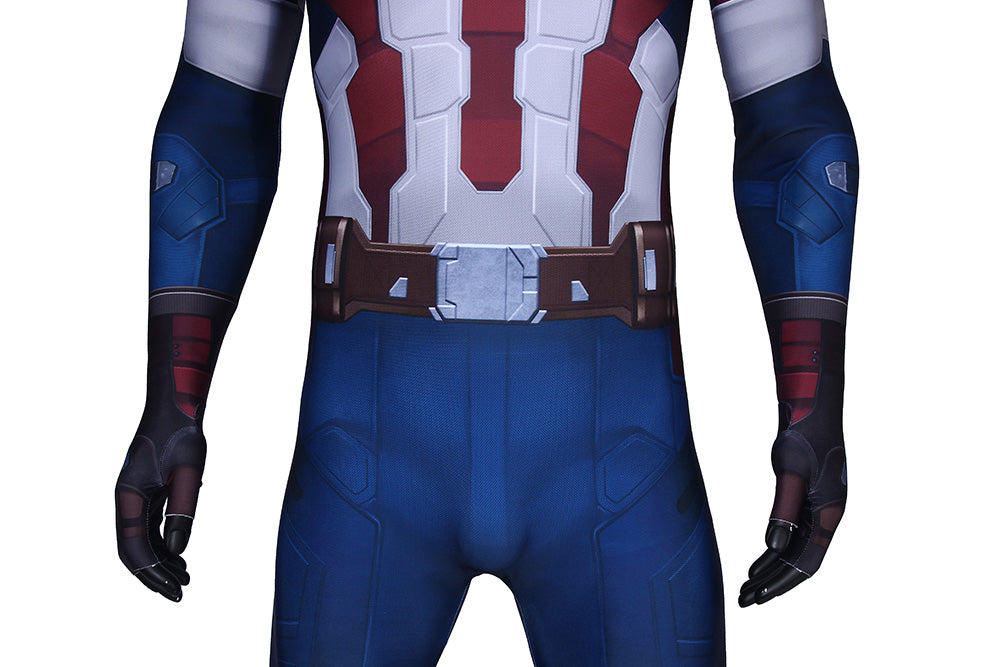 Avengers 2: Age of Ultron Captain America Steven Rogers Male Jumpsuit Cosplay Costumes