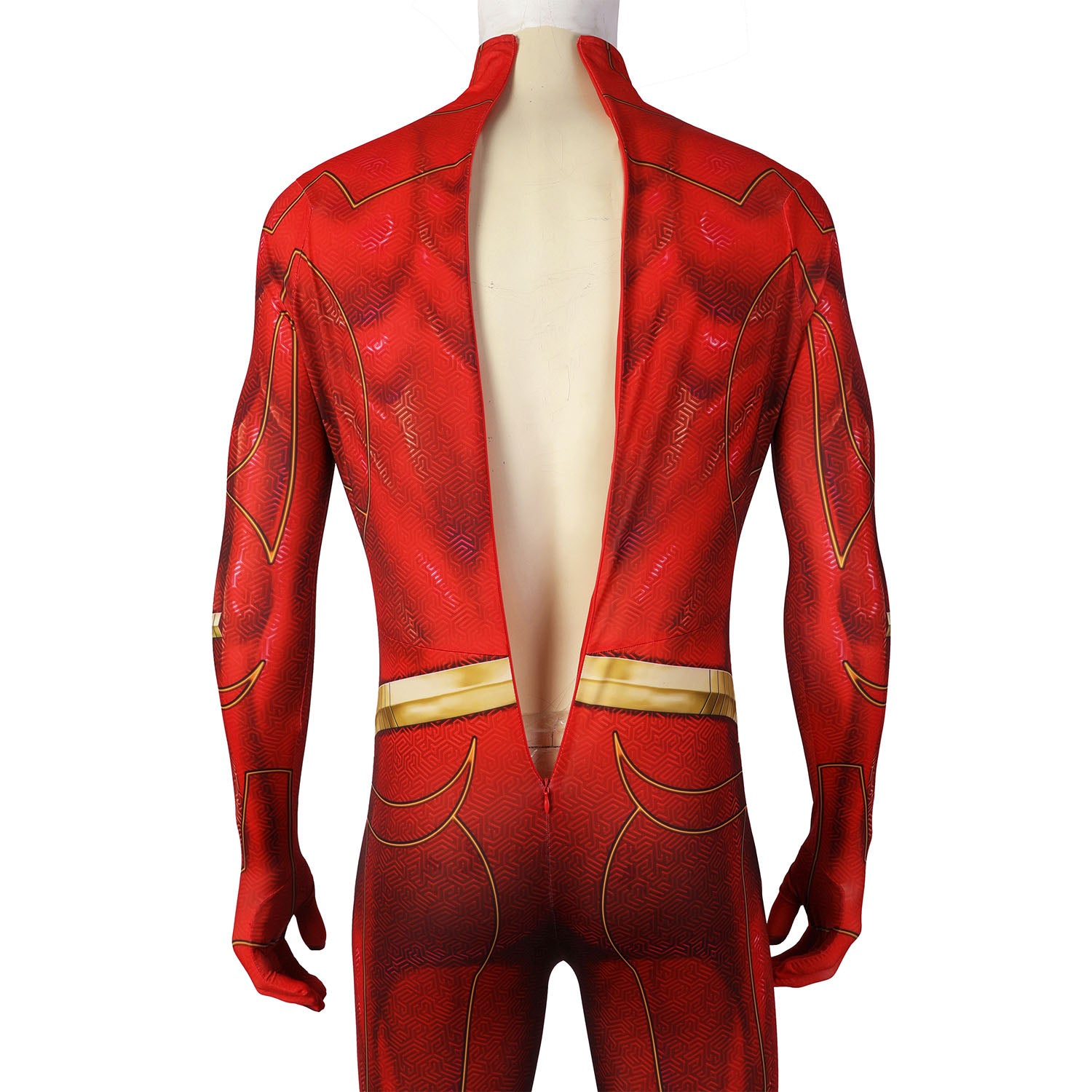 Flashpoint Barry Allen The Flash Male Jumpsuit with Mask Cosplay Costumes
