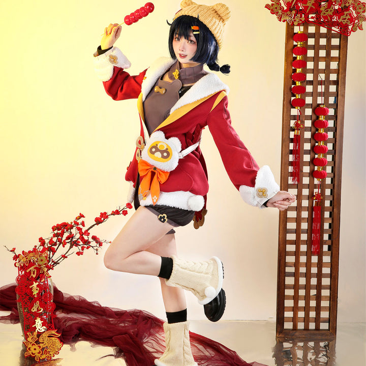 Game Genshin Impact Xiangling Lantern Rite Suit Cosplay Costumes