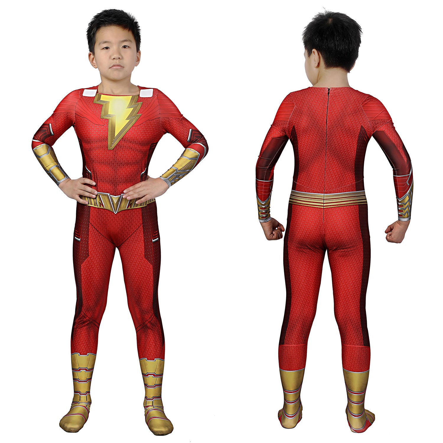 Shazam! Fury of the Gods Kids Jumpsuit Cosplay Costumes
