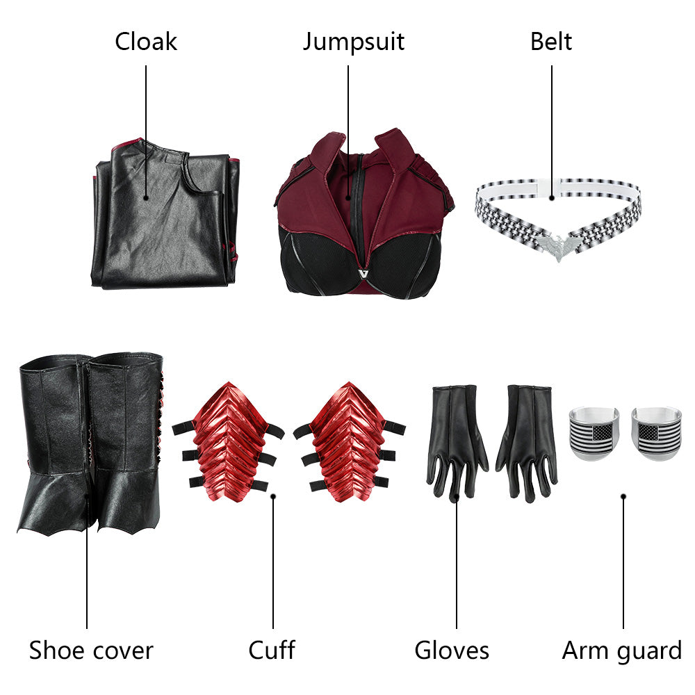 The Boys Season 2 Stormfront Jumpsuit with Cloak Fullset Cosplay Costumes