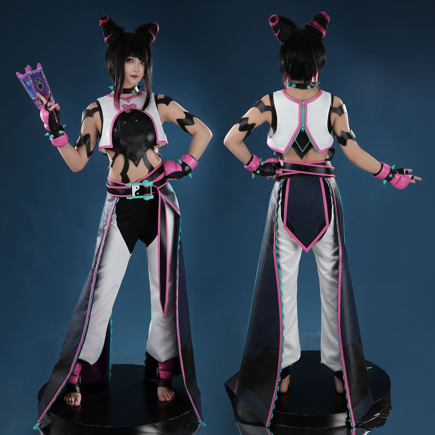 Overwatch 2 X Street Fighter 6 Juri Kiriko Cosplay Costumes