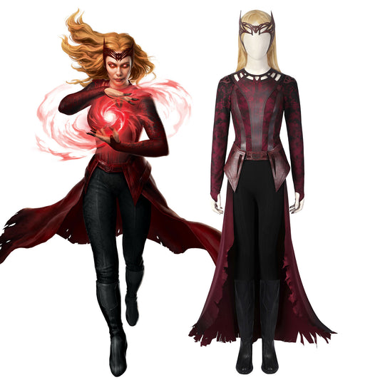 Doctor Strange 2 Wanda Scarlet Witch Female Fullset Cosplay Costumes