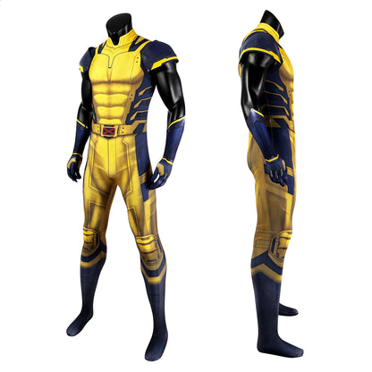 X-men Deadpool 3 Wolverine James Howlett Sleeveless Jumpsuit Cosplay Costumes