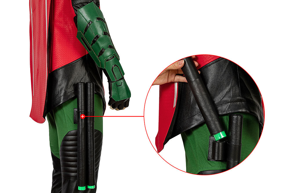 Batman Gotham Knights Robin Battle Outfit Male Cosplay Costumes