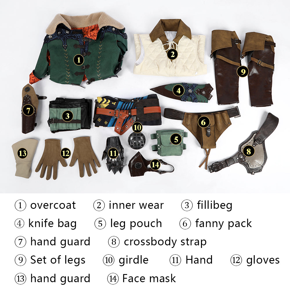 Monster Hunter Wilds Hope Armor Female Top Level Cosplay Costumes