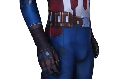 Avengers 2: Age of Ultron Captain America Steven Rogers Male Jumpsuit Cosplay Costumes