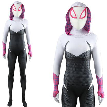 Spider-Gwen Stacy Spider-man Spider-Woman Jumpsuit Cosplay Costume