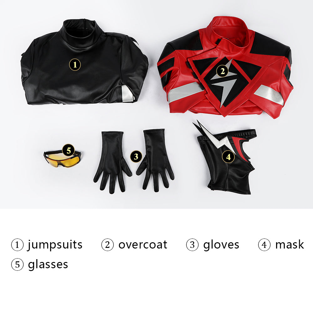 Absolute Flash Red Suit Top Level Movie Cosplay Costumes