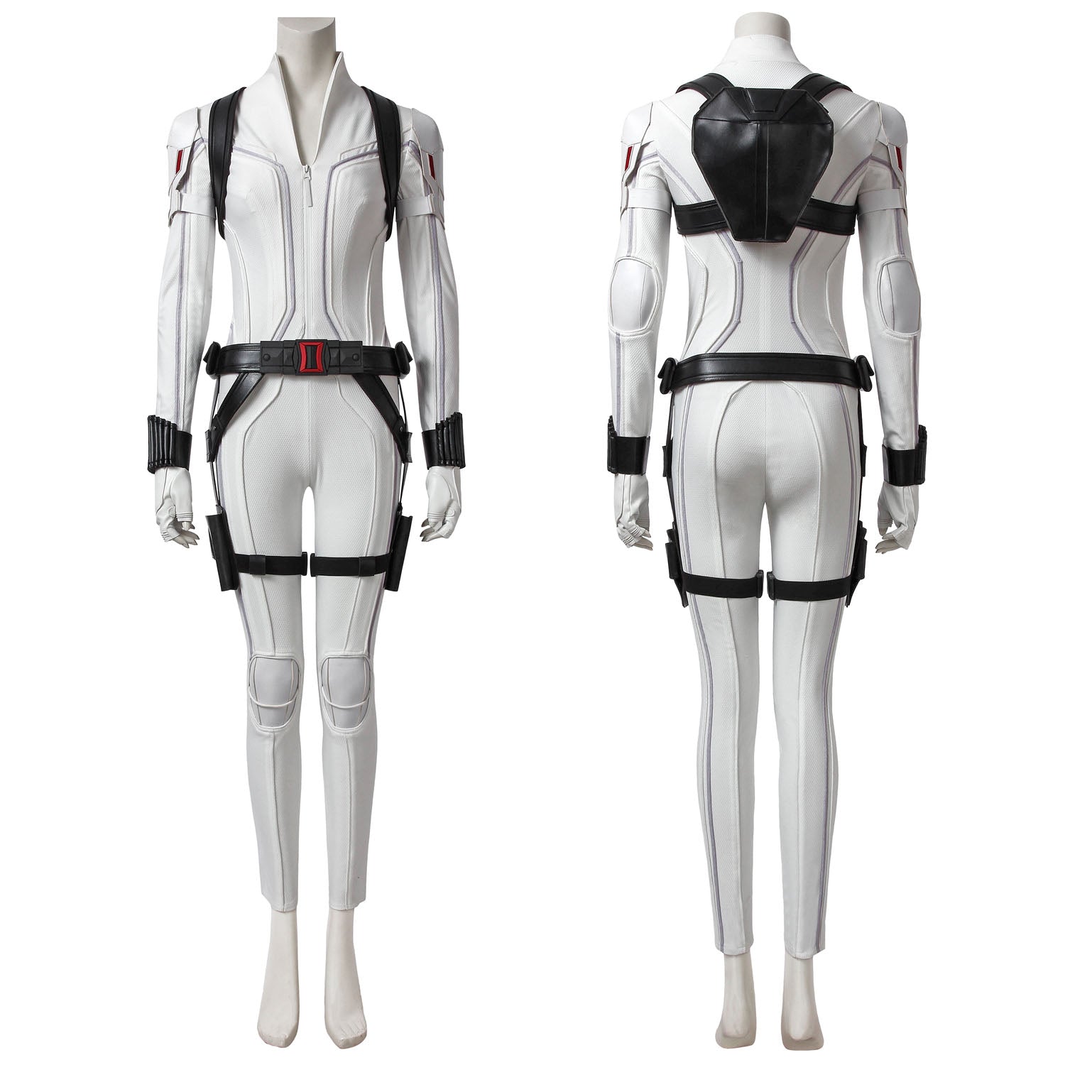 Black Widow Natasha Romanoff White Suit Female Cosplay Costumes
