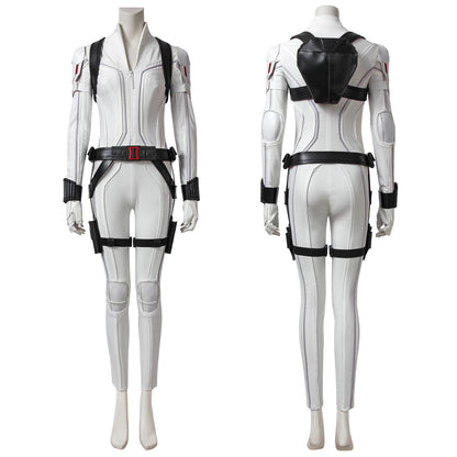 Black Widow Natasha Romanoff  White Suit Female Cosplay Costumes