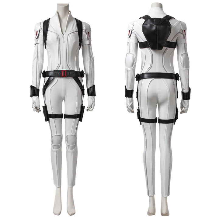 Black Widow Natasha Romanoff White Suit Female Cosplay Costumes