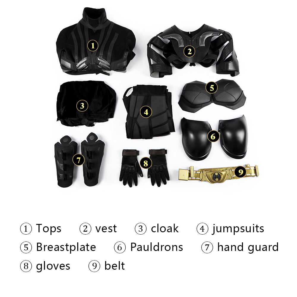 The Dark Knight Rises Batman Bruce Wayne Cosplay Costumes Halloween Themed Party Outfits