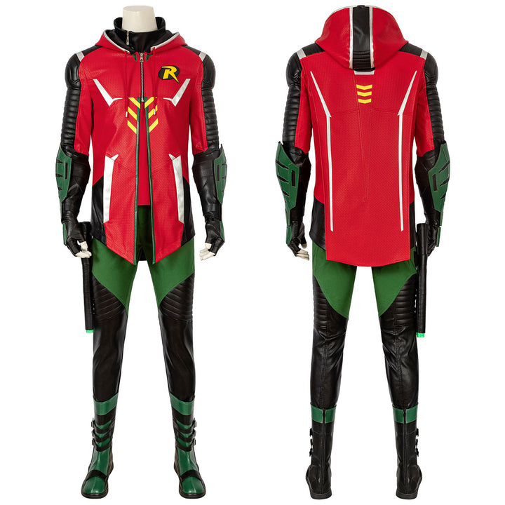 Batman Gotham Knights Robin Battle Outfit Male Cosplay Costumes