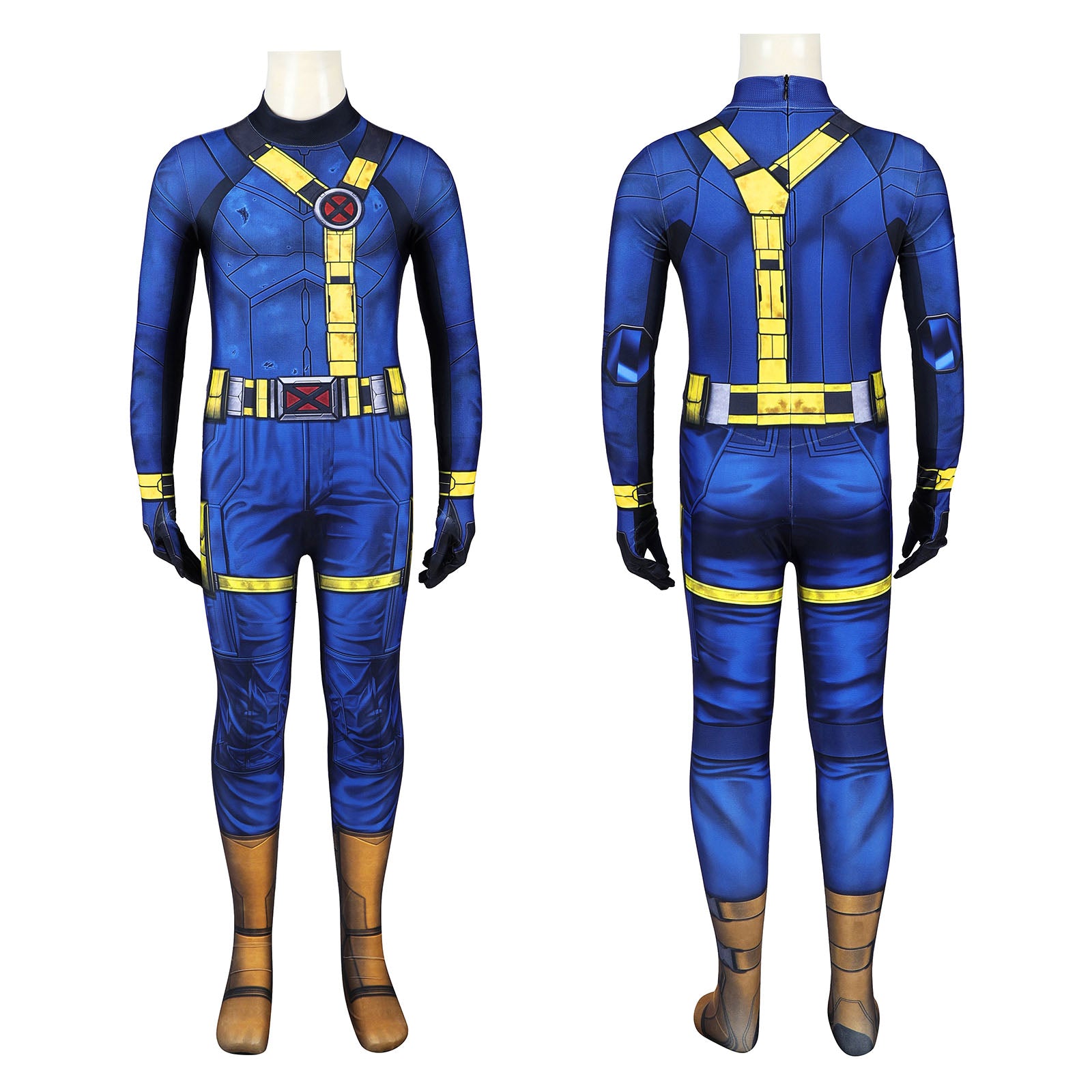Avengers 5 Doomsday Cyclops Kids Jumpsuit Halloween Cosplay Costumes Themed Outfits