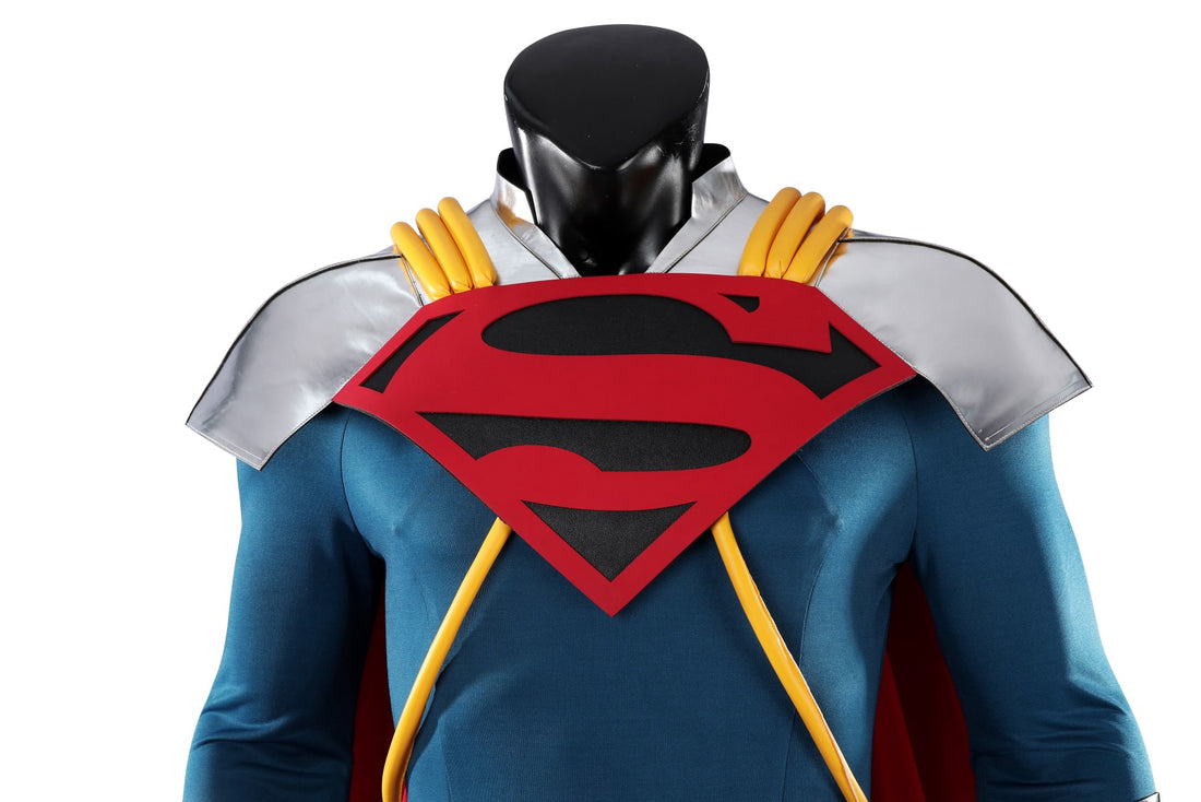 Comics Superboy Prime Jumpsuit Cloak Top Superman Cosplay Costumes