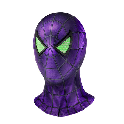 Marvel's Spider-Man Miles Morales Purple Reign Suit Male Jumpsuit Cosplay Costumes