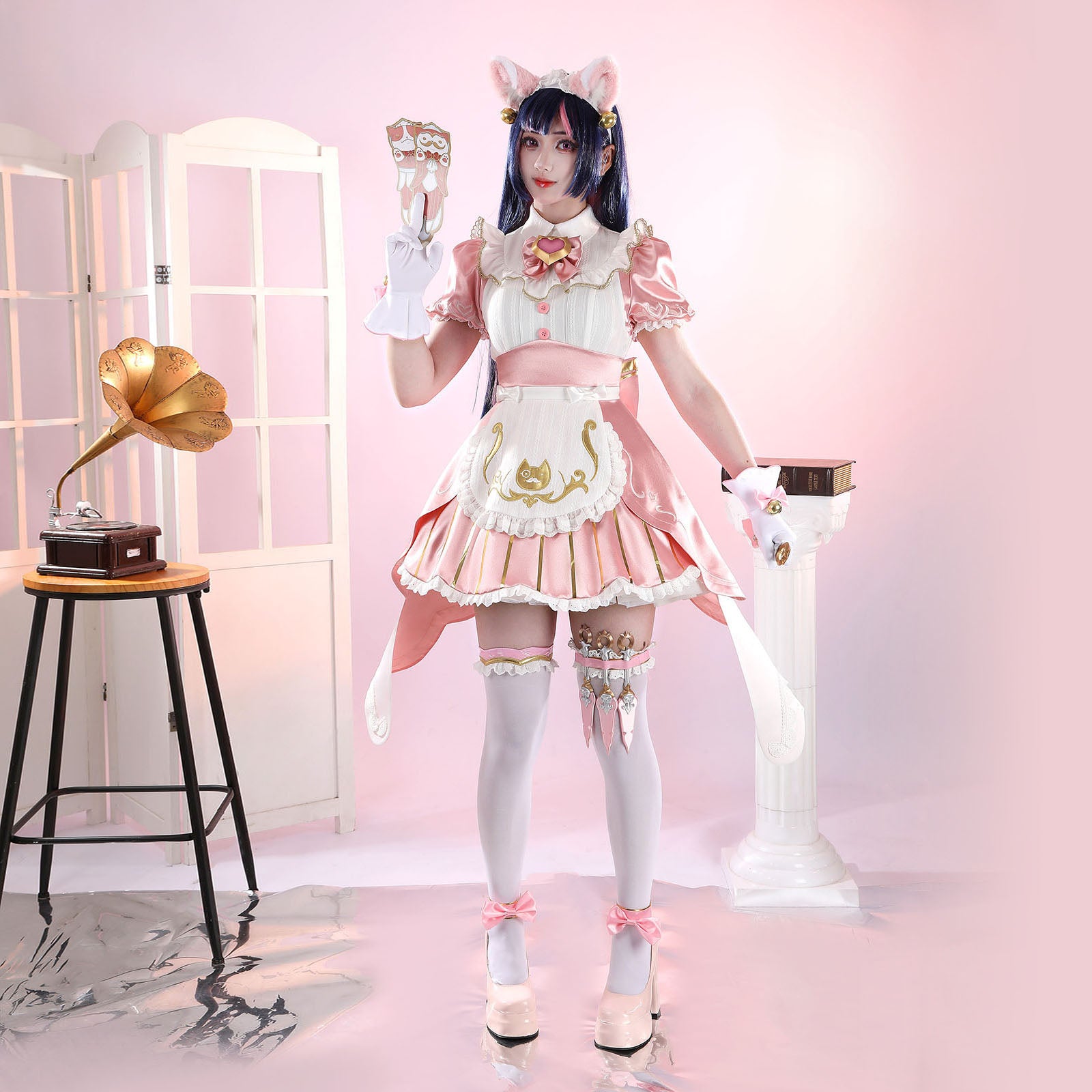 Overwatch Kiriko Kamori Cat Maid Cosplay Costumes Women's Lolita Dress Themed Carnival Outfits