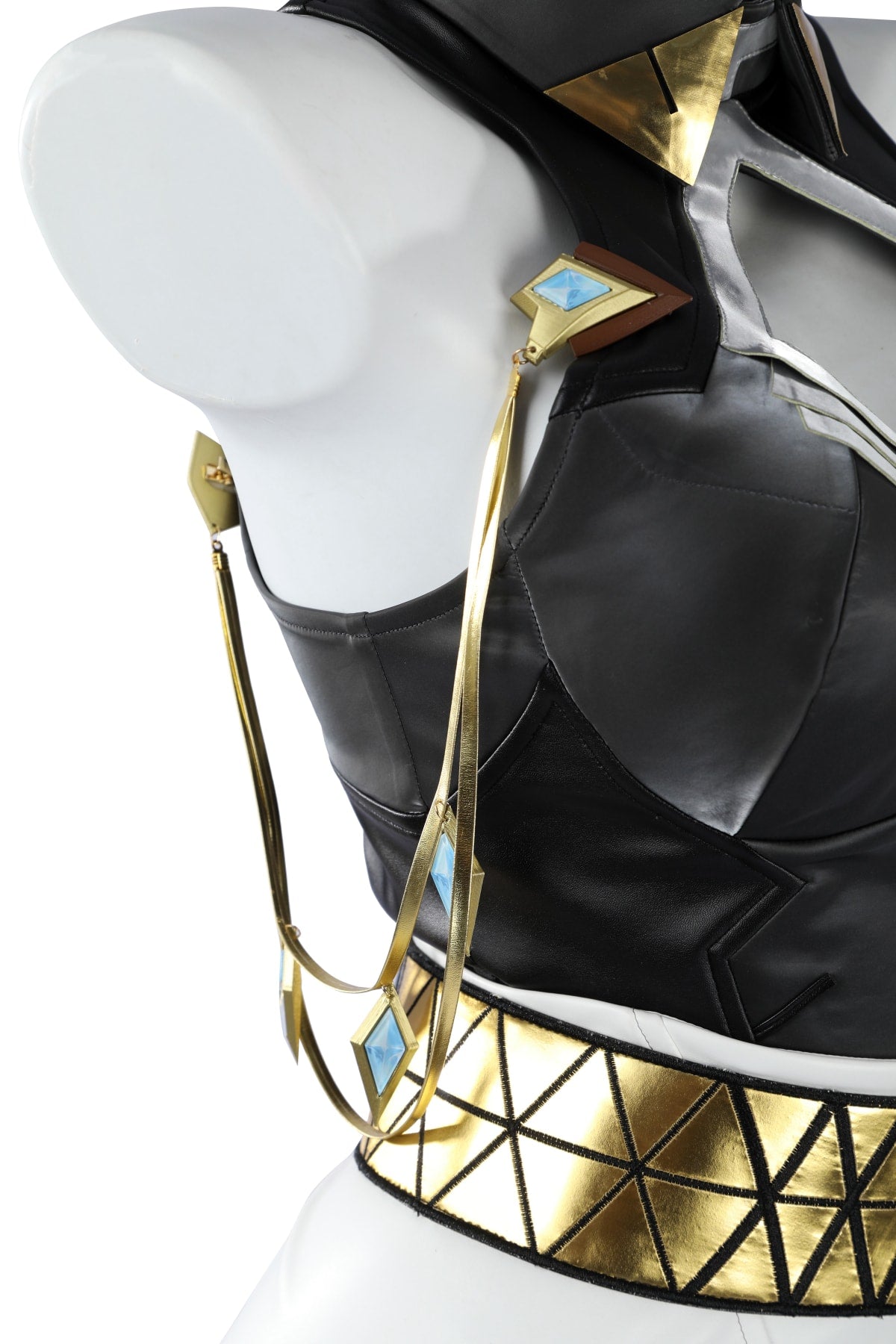 Overwatch Domina Golden Outfit Top Level Fullset Cosplay Costumes
