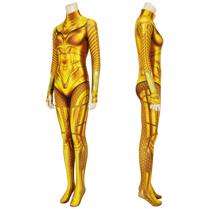 Wonder Woman 1984 WW84 Diana Prince GOLDEN ARMOR Jumpsuit Cosplay Costumes