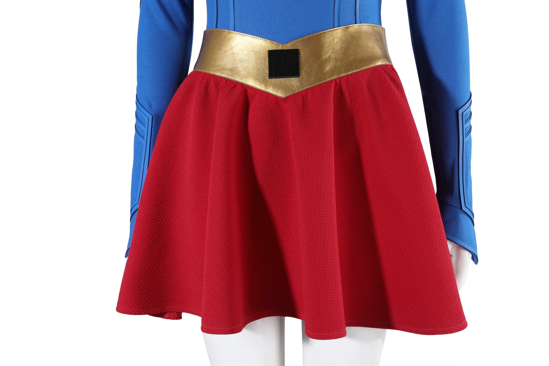 Comics Superhero Supergirl Superwoman Fullset with Coat Cosplay Costumes