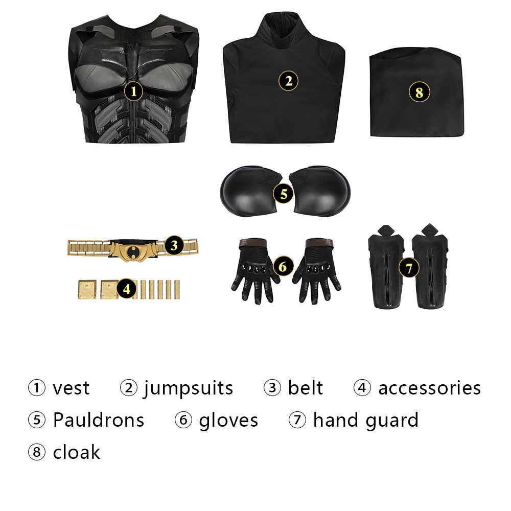 The Dark Knight Rises Batman Bruce Wayne Top Level Cosplay Costumes