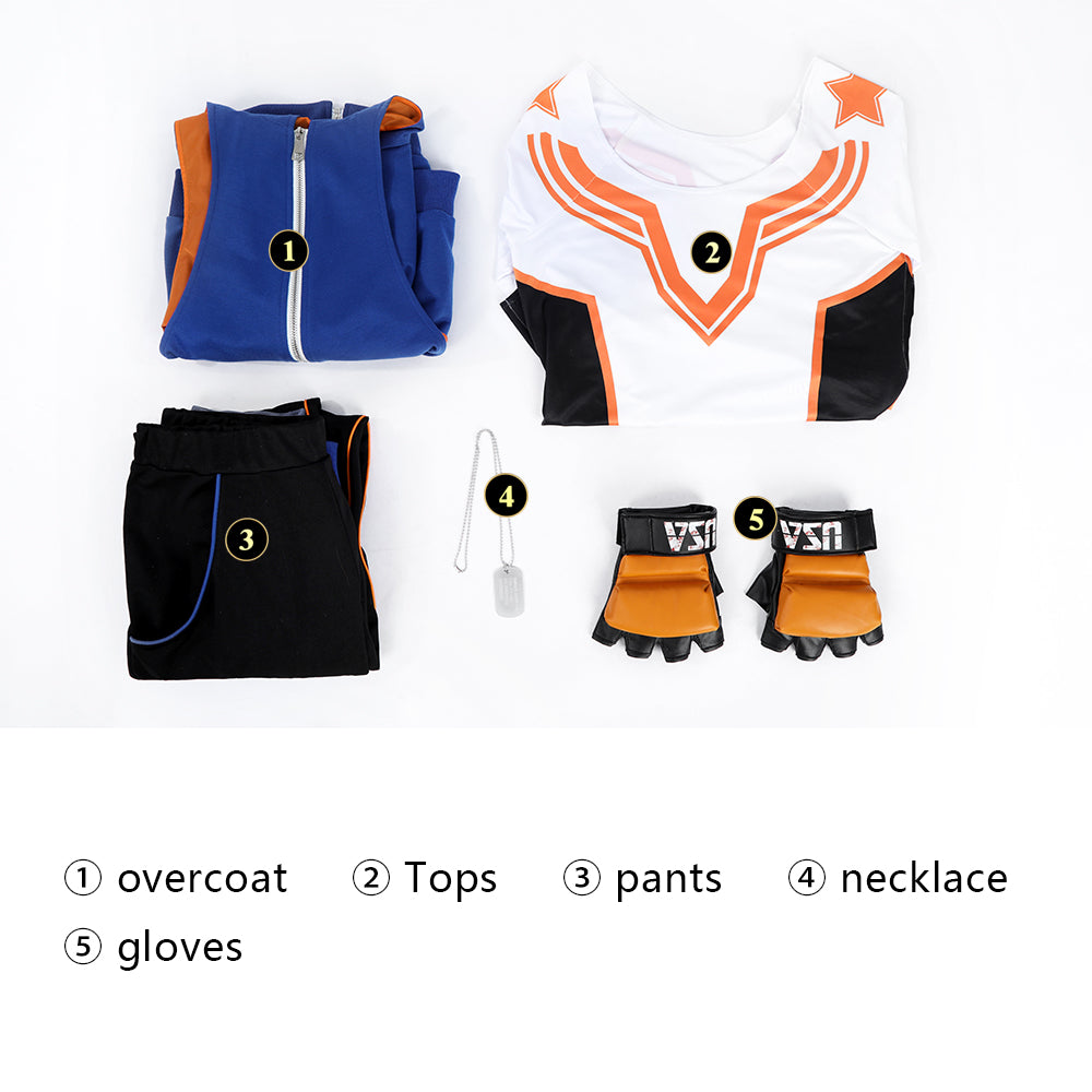 Game Street Fighter 6 Luke Sullivan Full Set Cosplay Costumes