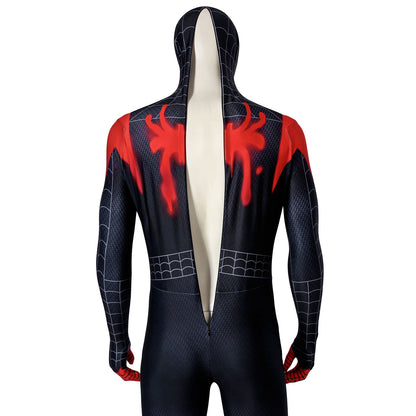 Spider-Man: Into the Spider-Verse Miles Morales Male Jumpsuit Cosplay Costumes