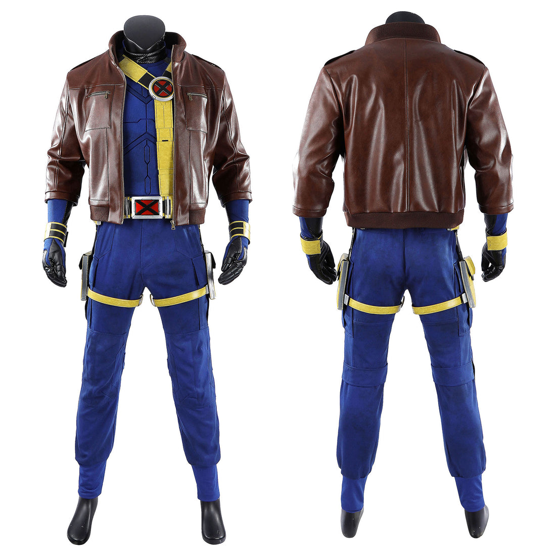 Avengers: Doomsday Cyclops Cosplay Costumes Men's Leather Jacket Themed Party Outfits