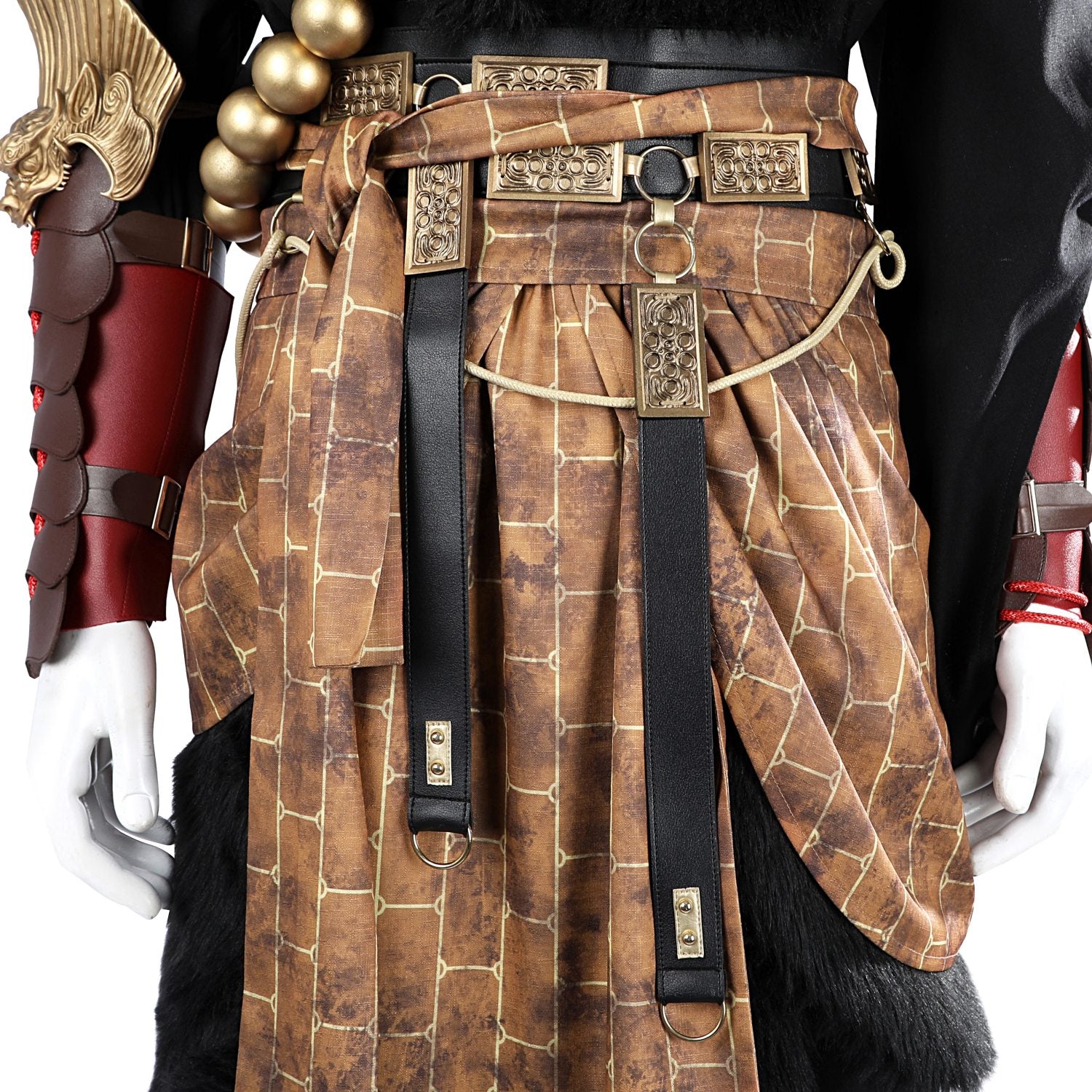 Black Myth: Wukong Ebongold Silk Robe Top Level Cosplay Costumes