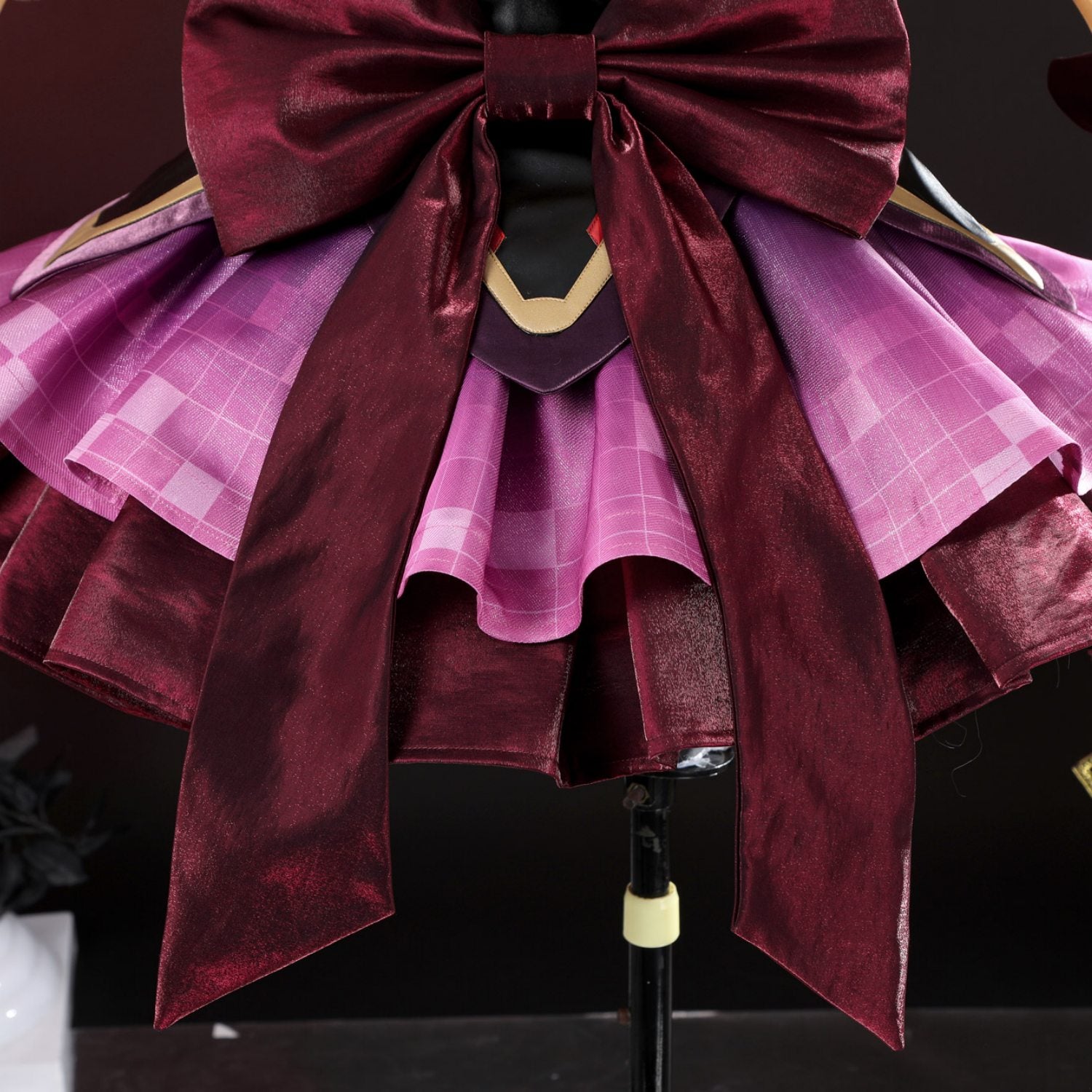 Overwatch 2 Magical Girl Juno Red Black Full Set Cosplay Costumes