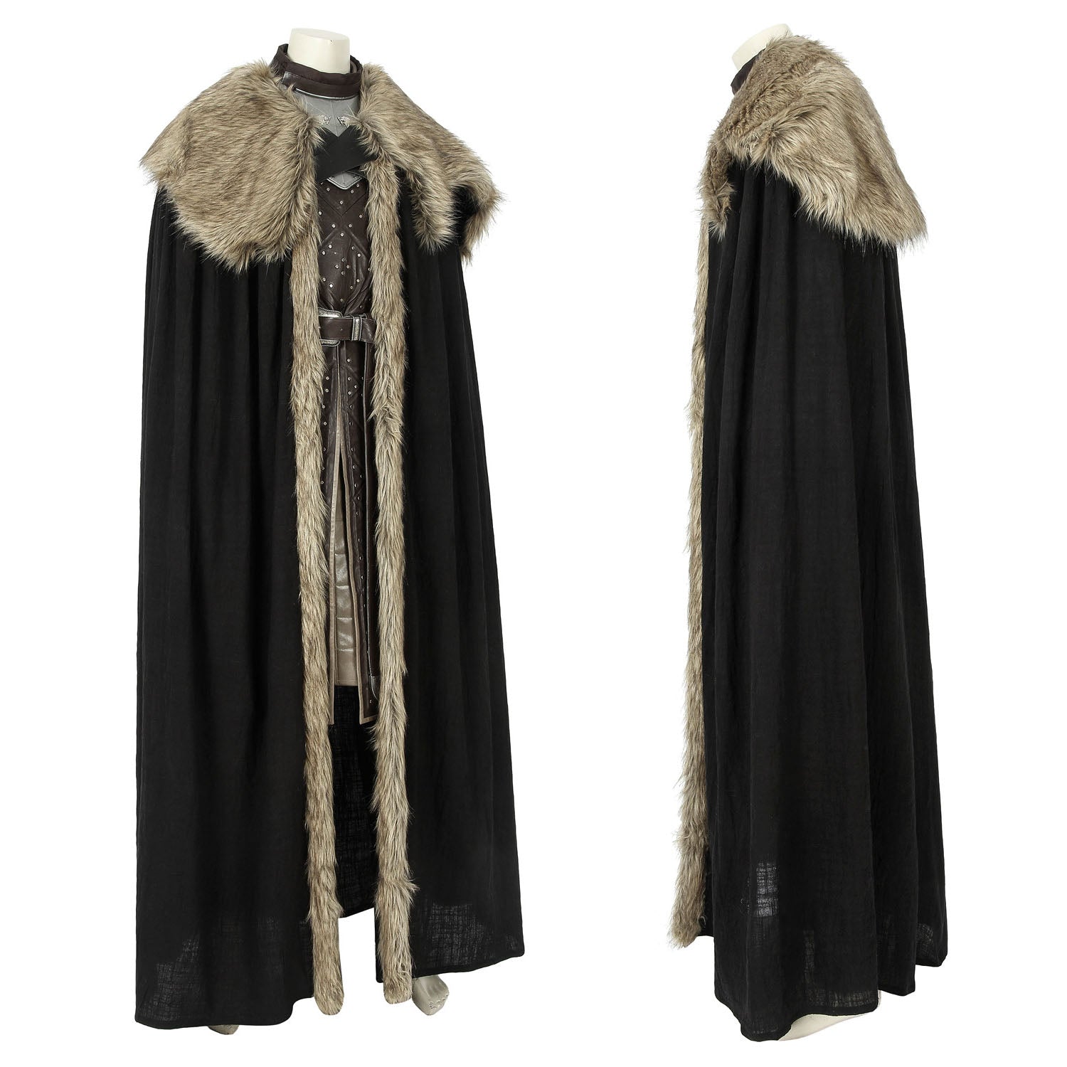 Game of Thrones Season 8 Jon Snow Male Leather Cosplay Costumes