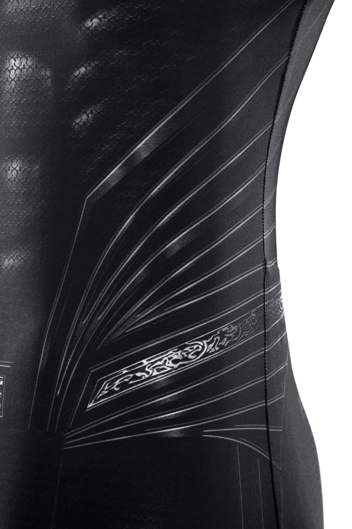 Justice League Superman Black Suit Jumpsuit with Cloak Cosplay Costumes