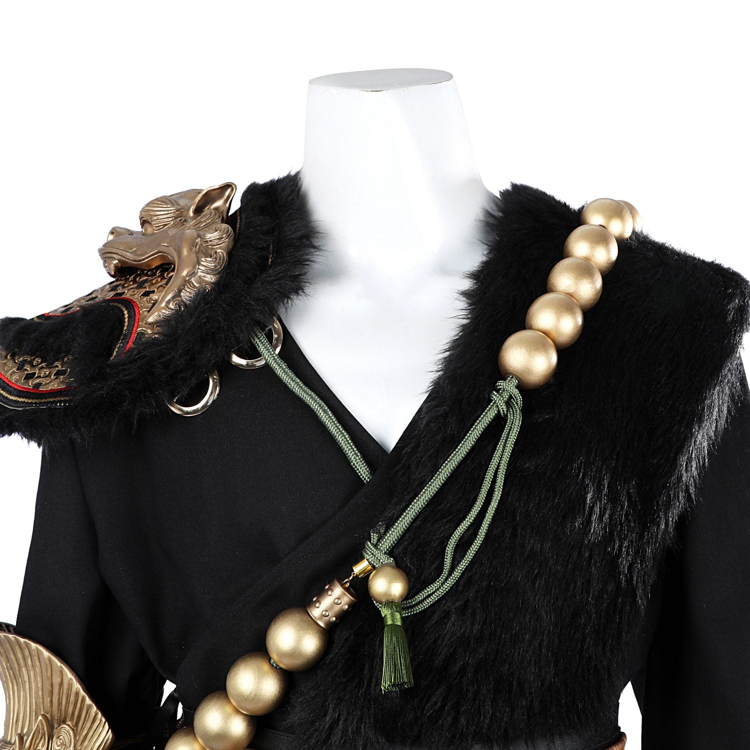 Black Myth: Wukong Ebongold Silk Robe Top Level Cosplay Costumes