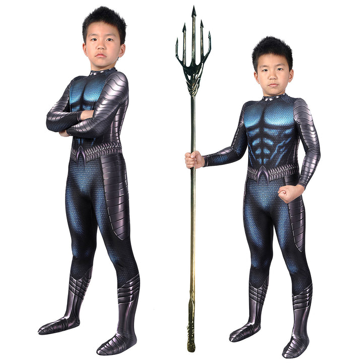 Aquaman 2 Arthur Curry Kids Jumpsuit Cosplay Costumes