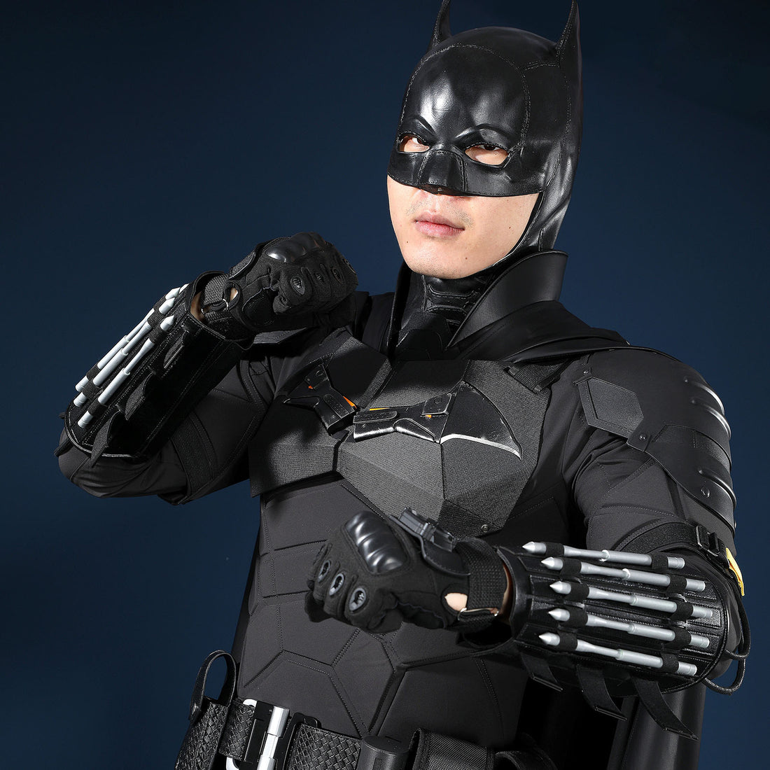 The Batman 2022 Bruce Wayne Cosplay Costumes Robert Pattinson Halloween Themed Party Outfits