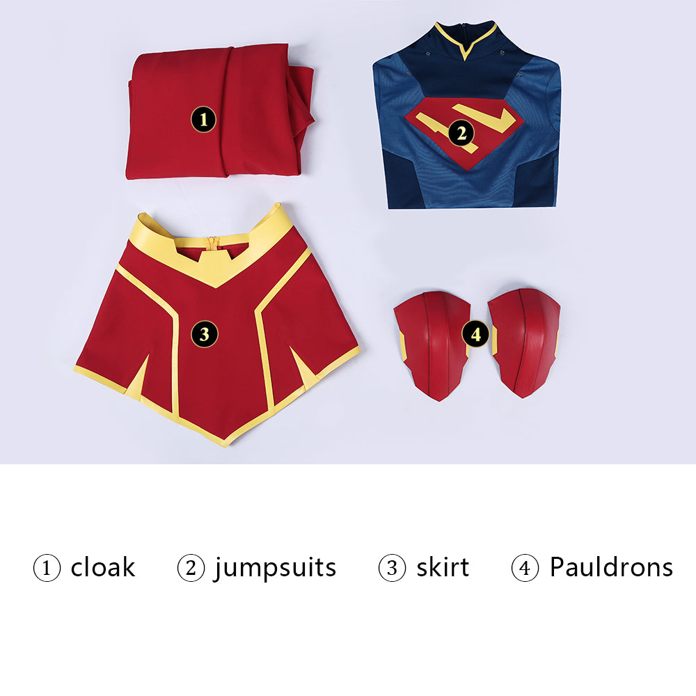 My Adventures With Superman Season 3 Supergirl Cosplay Costumes Women Themed Party Outfits