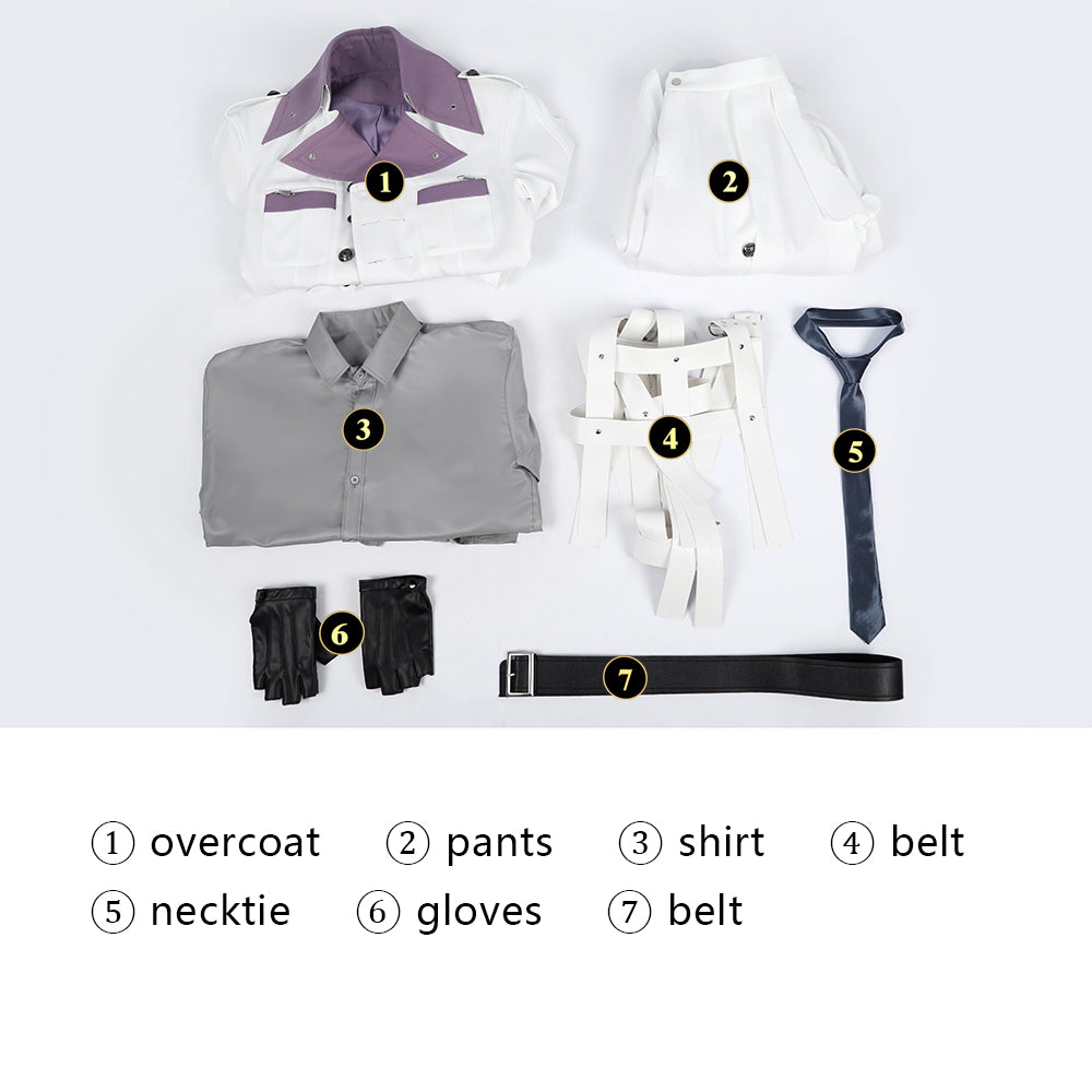 Final Fantasy VII Revelation Rufus Shinra Top Level Cosplay Costumes Theme Party Outfits