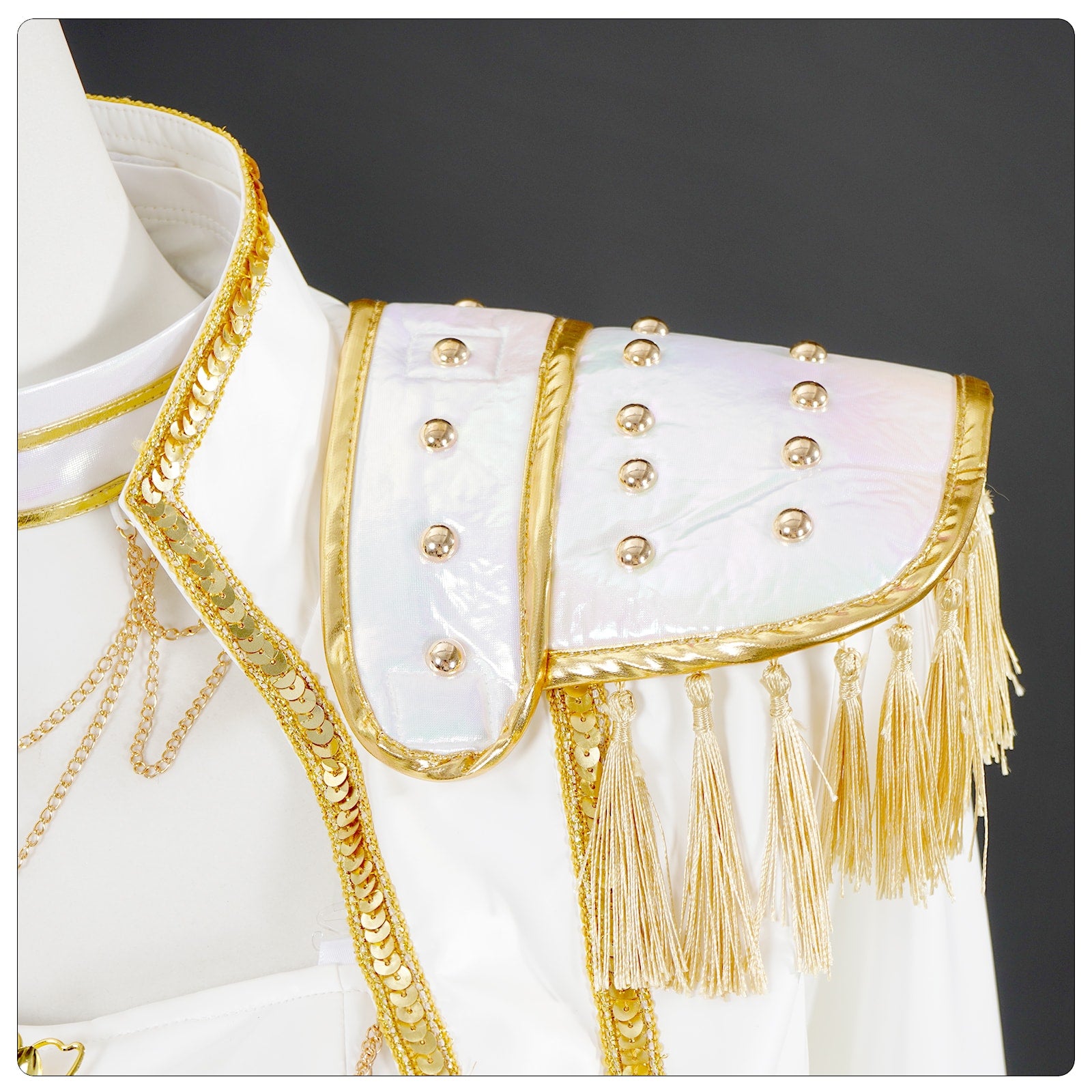 KPop Demon Hunters Rumi Zoey Mira White Leather Adult Kids Cosplay Costumes