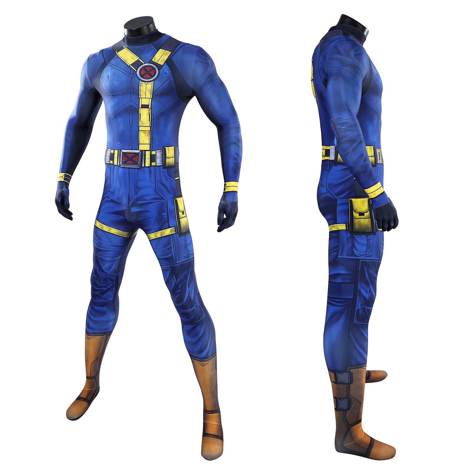 Avengers: Doomsday Cyclops Cosplay Costumes Men's Halloween Jumpsuit for Themed Party Outfit