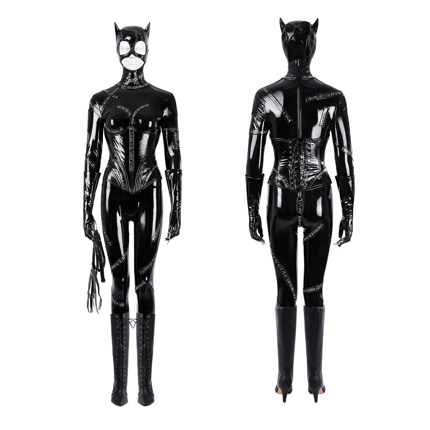 Batman Returns Cat Women Selina Kyle Jumpsuit Cosplay Costumes