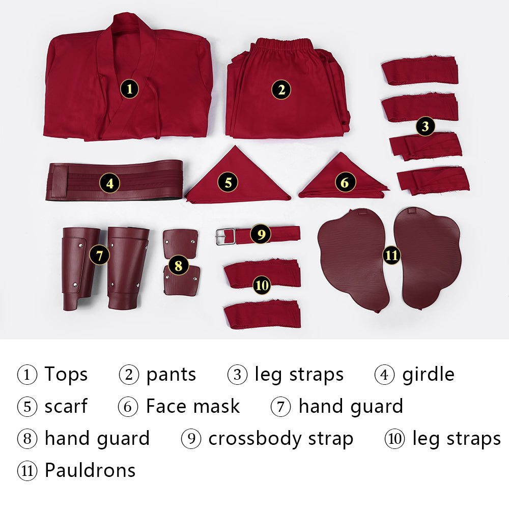 Spider-Man: Brand New Day The Hand Cosplay Costumes Red Ninja Top Halloween Suit