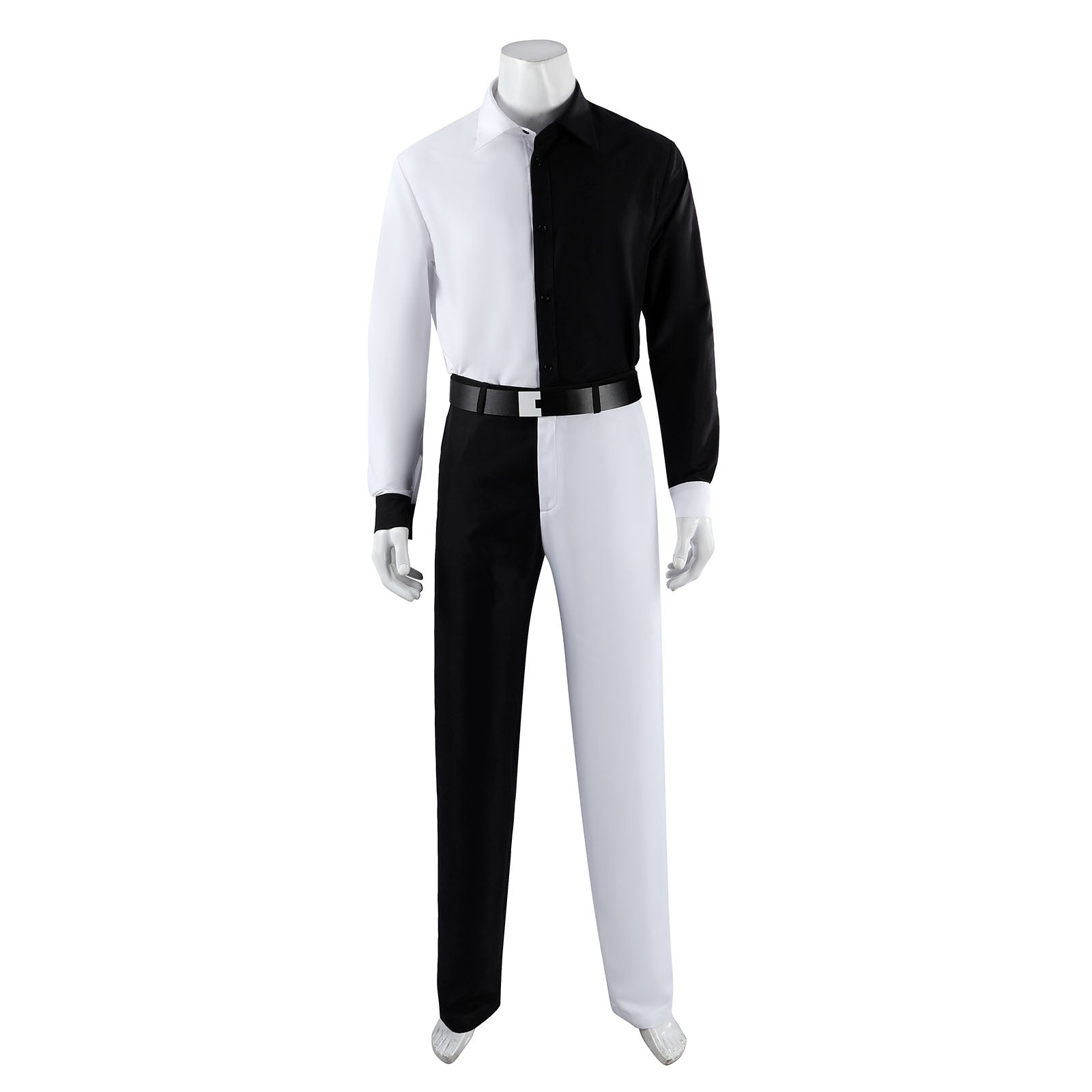 Absolute Two Face Black White Cosplay Costumes Absolute Batman Halloween Themed Party Outfits