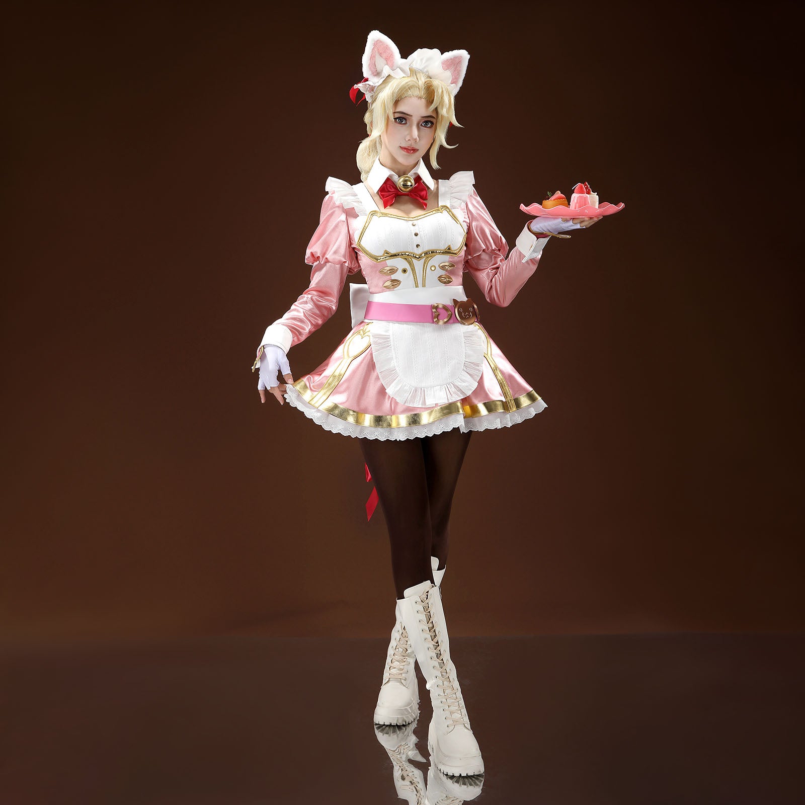 Overwatch Elizabeth Caledonia Calamity Ashe Cosplay Costumes Women's Themed Maid Outfits