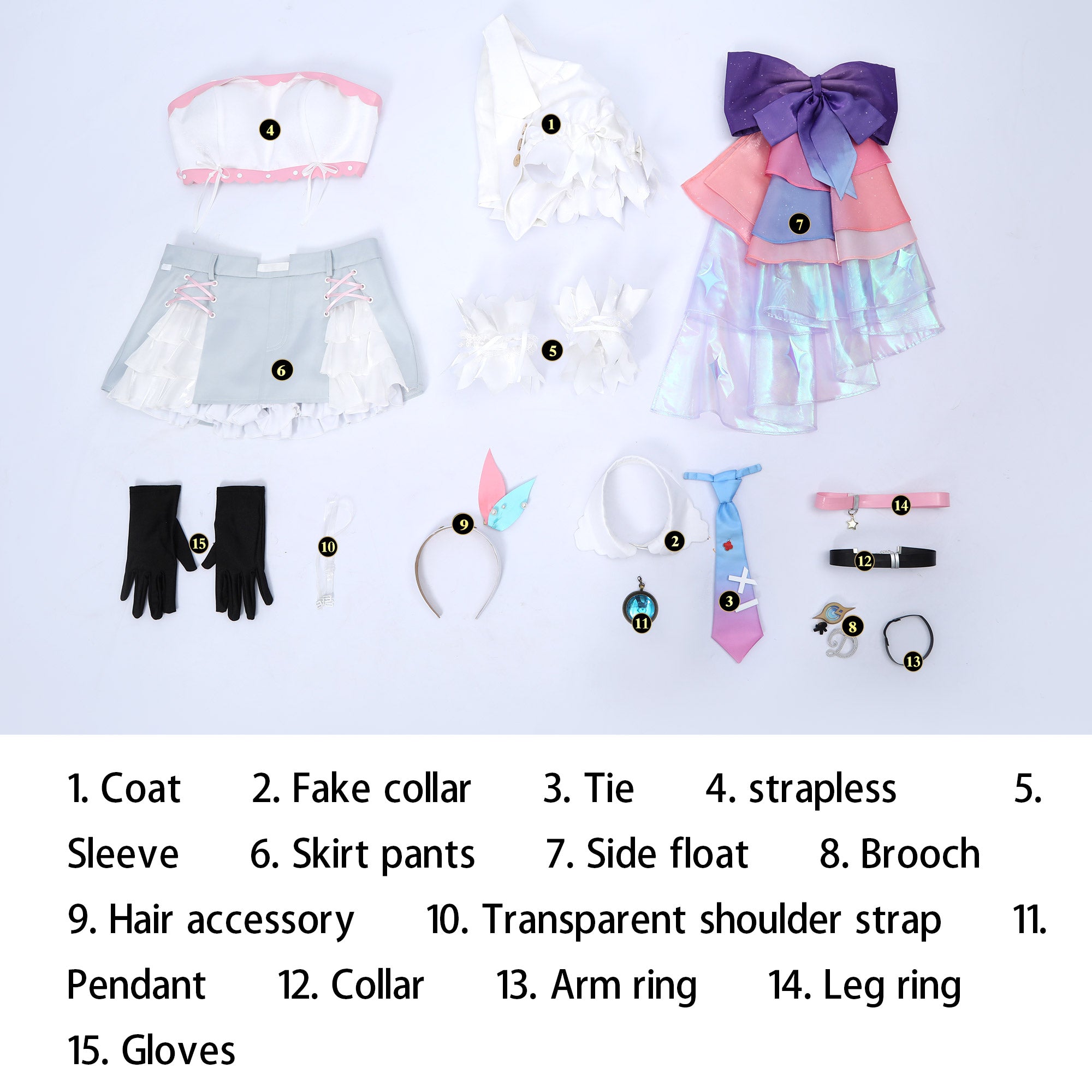 Wuthering Waves Korea Anniversary Denia Top Cosplay Costumes