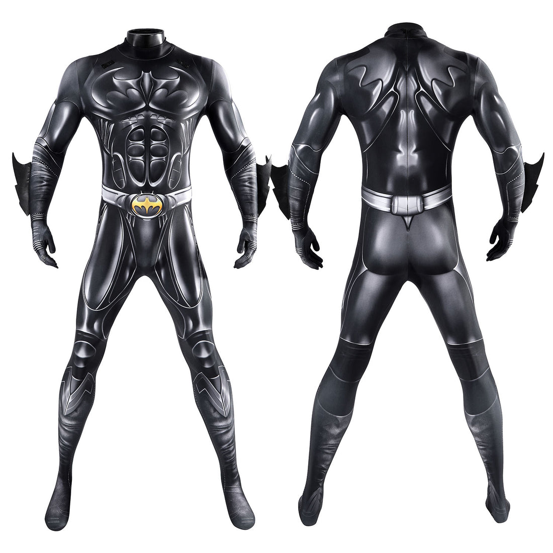 Batman Forever Bruce Thomas Wayne Jumpsuit with Cloak Cosplay Costumes